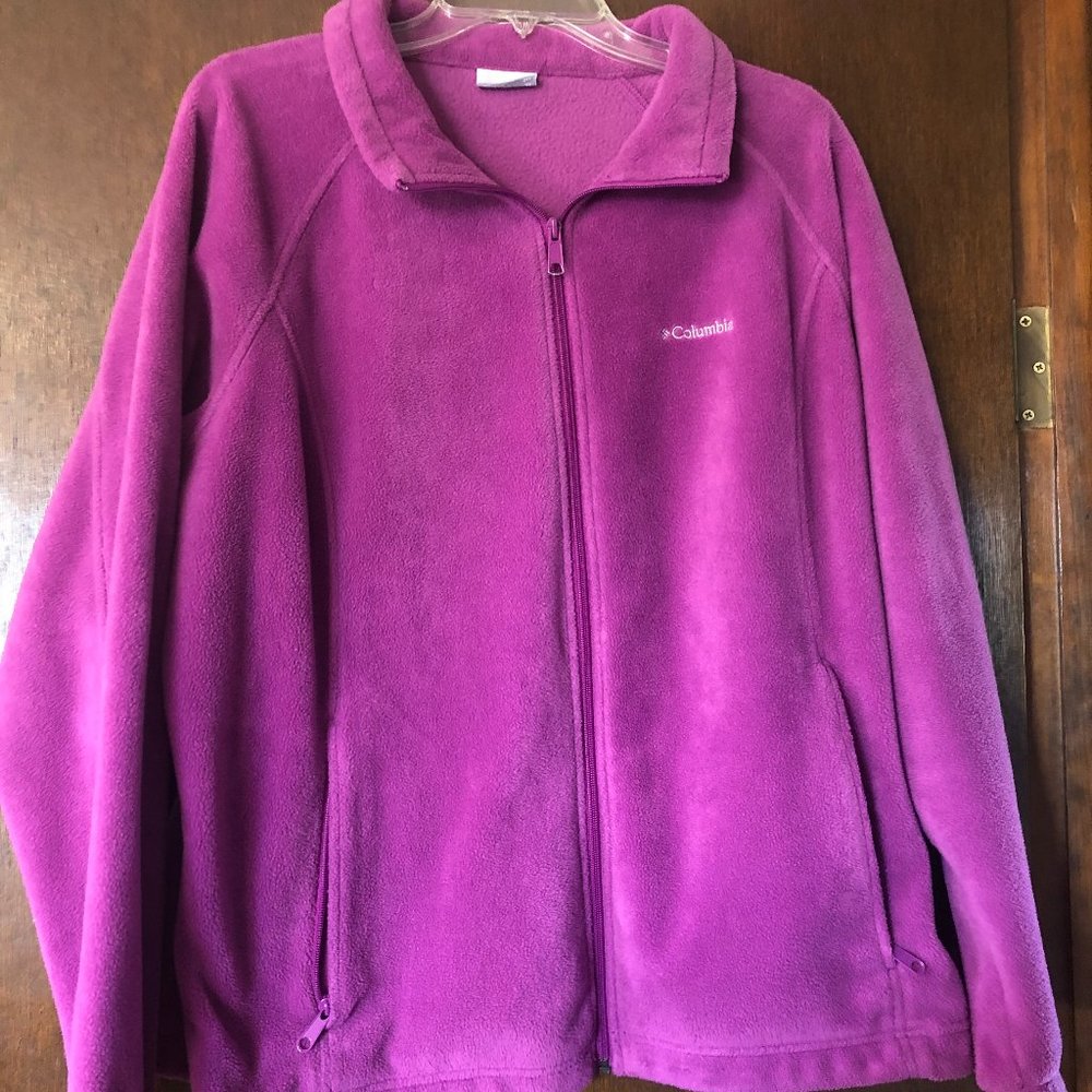 Columbia Plus Size 2X Pink Fleece Jacket